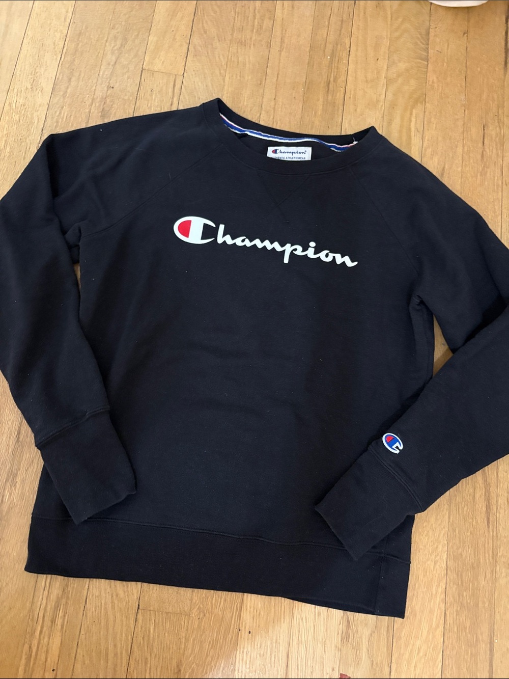 Champion Black Crewneck Sweatshirt
